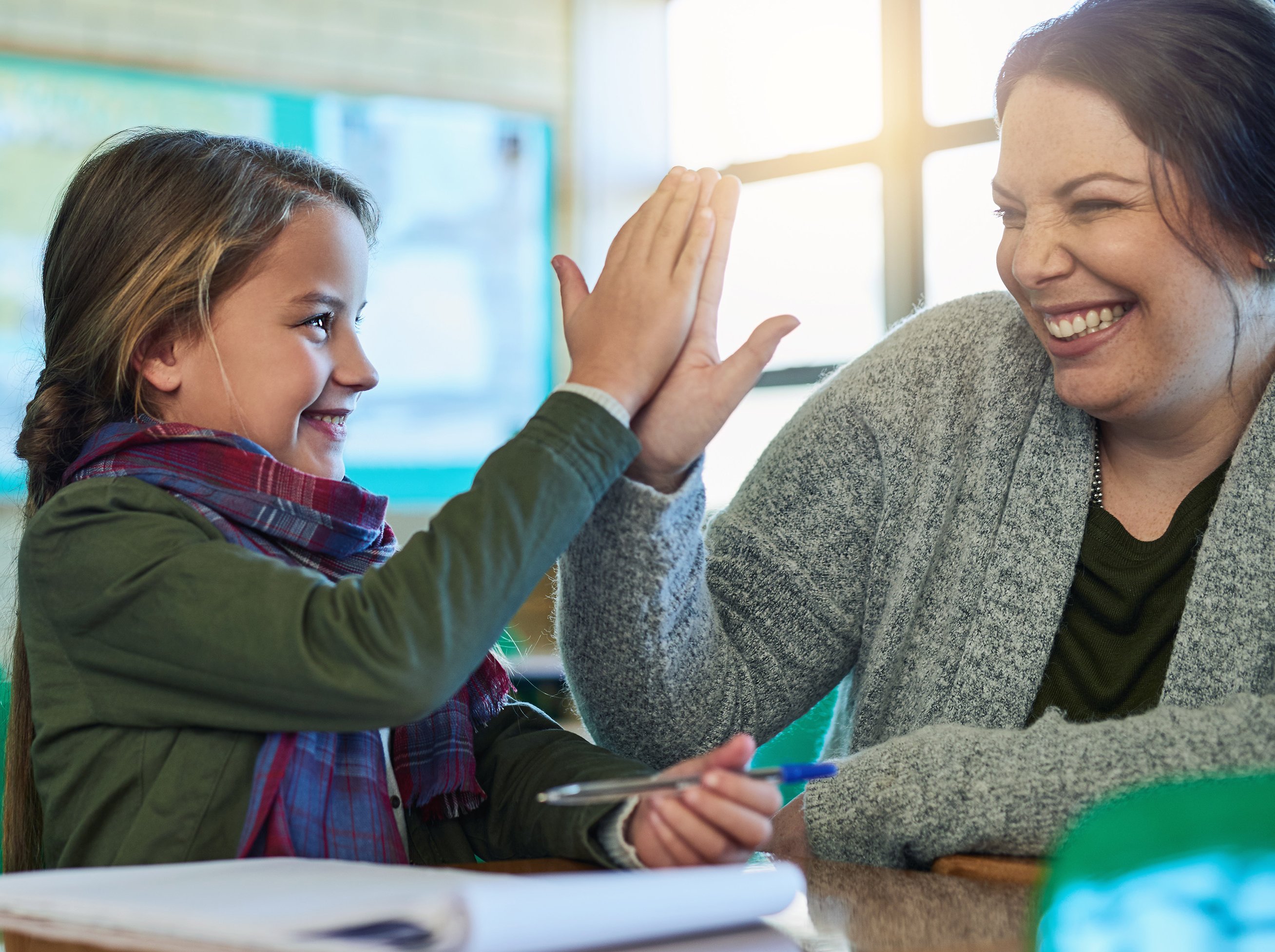 Becoming a top student with the help of her teacher
